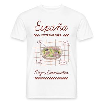 Migas Extremeñas - Männer T-Shirt - Weiß - Vorne - AI Model Male 178 dark (178cm)