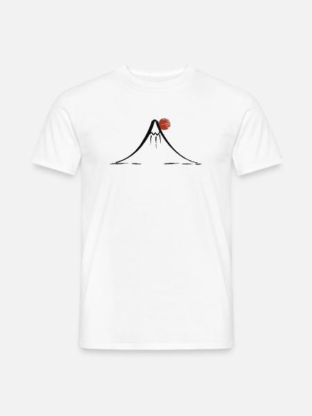 Mount Fuji - Männer T-Shirt - Weiß