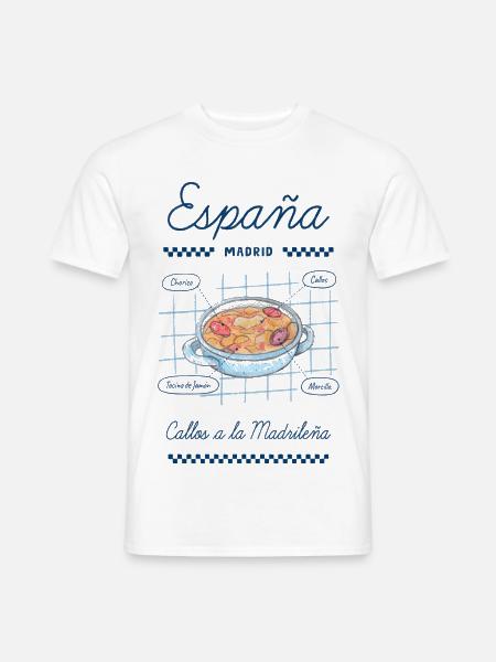 Madrider Kutteln - Männer T-Shirt - Weiß