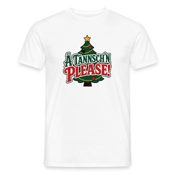 Ä Tännsch'n Please – Christmas Vibes - Männer T-Shirt - Weiß - Vorne - AI Model Male 178 dark (178cm)