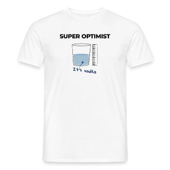 Ich bin ein Optimist, es ist Wodka - Männer T-Shirt - Weiß - Vorne - AI Model Male 178 dark (178cm)