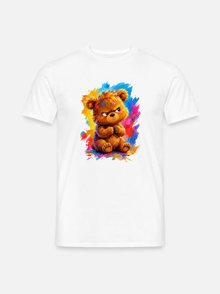 Teddy - Männer T-Shirt - Weiß