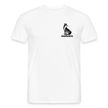Waldwärts – Fuchs Waldliebe Naturmotiv - Männer T-Shirt - Weiß - Vorne - AI Model Male 178 dark (178cm)