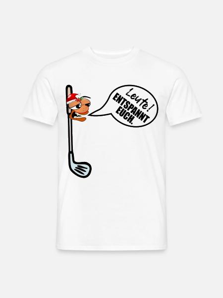 Weihnachten Golfschläger Weihnachtsstress - Männer T-Shirt - Weiß