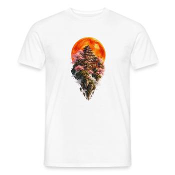 Mond in Edo | Wunderschönes antikes Tokio - Männer T-Shirt - Weiß - Vorne - AI Model Male 178 dark (178cm)