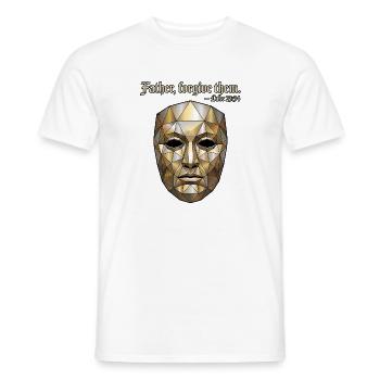 Ritter Maske König Boldwin Bibel Spruch - Männer T-Shirt - Weiß - Vorne - AI Model Male 178 dark (178cm)