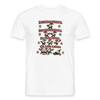 Ein Glühwein Wichtel – Winter Party - Männer T-Shirt - Weiß - Vorne - AI Model Male 178 dark (178cm)