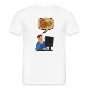 Ich wünschte, ich würde Höhlen erkunden – lustiges Höhlenforschungsgeschenk - Männer T-Shirt - Weiß - Vorne - AI Model Male 178 dark (178cm)