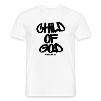 Child of God – Psalm 23 Christlicher Glaube - Männer T-Shirt - Weiß - Vorne - AI Model Male 178 dark (178cm)