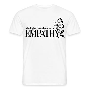 The Highest Form Of Wisdom Is Empathy - Männer T-Shirt - Weiß - Vorne - AI Model Male 178 dark (178cm)