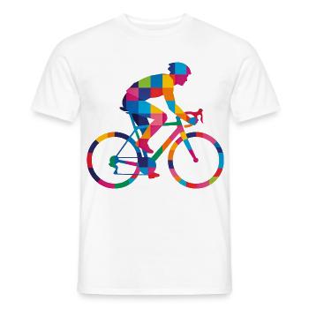 Lustiges Fahrrad Rennrad Gravel Radsport Geschenk - Männer T-Shirt - Weiß - Vorne - AI Model Male 178 dark (178cm)