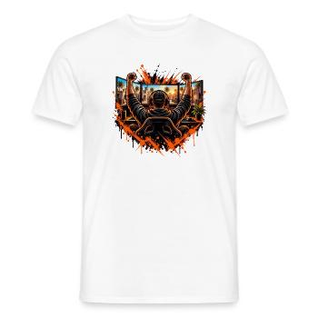 Gamer Sieger Gewinner Pro Gamer Motiv - Männer T-Shirt - Weiß - Vorne - AI Model Male 178 dark (178cm)