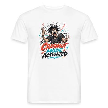 Crashout Modus Aktiviert - Männer T-Shirt - Weiß - Vorne - AI Model Male 178 dark (178cm)