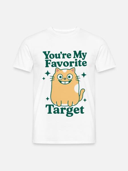 You're My Favorite Target - Männer T-Shirt - Weiß