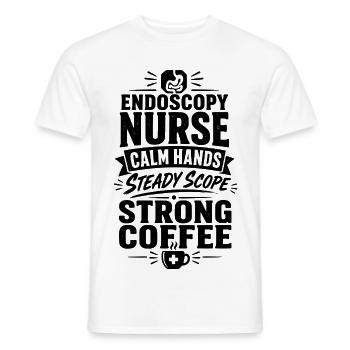 Endoscopy Nurse - Männer T-Shirt - Weiß - Vorne - AI Model Male 178 dark (178cm)