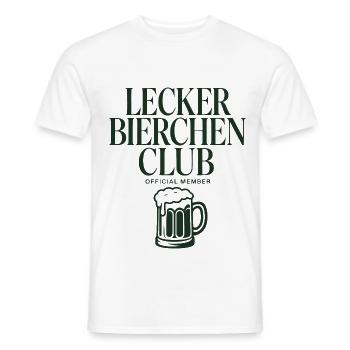 Lecker Bierchen Club - Männer T-Shirt - Weiß - Vorne - AI Model Male 178 dark (178cm)
