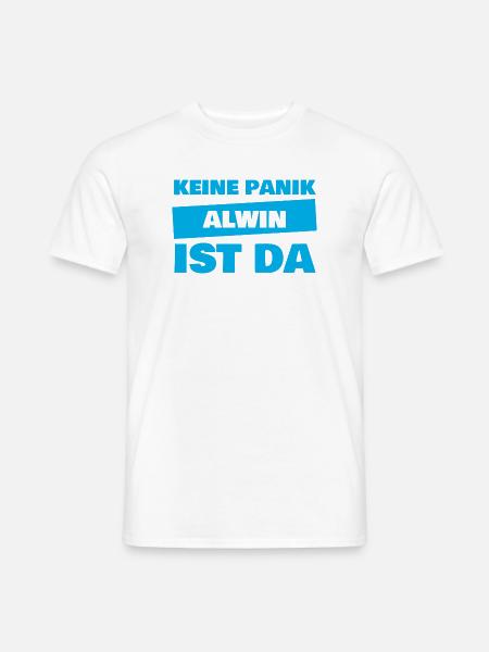 Name Alwin - Männer T-Shirt - Weiß