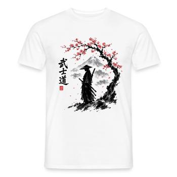 Samurai Spirit  Japanische Kriegerkunst - Männer T-Shirt - Weiß - Vorne - AI Model Male 178 dark (178cm)