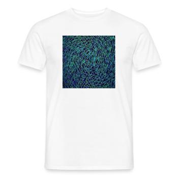 Kaleido Neon Muster - Männer T-Shirt - Weiß - Vorne - AI Model Male 178 dark (178cm)