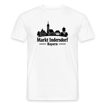 Markt Indersdorf Bayern Silhouette - Männer T-Shirt - Weiß - Vorne - AI Model Male 178 dark (178cm)