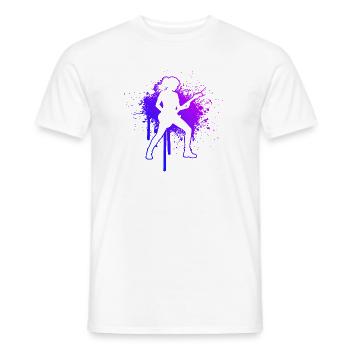 Geschenkidee für eine Gitarrenspielerin mit Guitar - Männer T-Shirt - Weiß - Vorne - AI Model Male 178 dark (178cm)