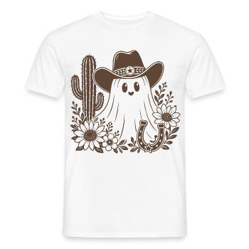 Cowboy Geist - Männer T-Shirt - Weiß - Vorne - AI Model Male 178 dark (178cm)