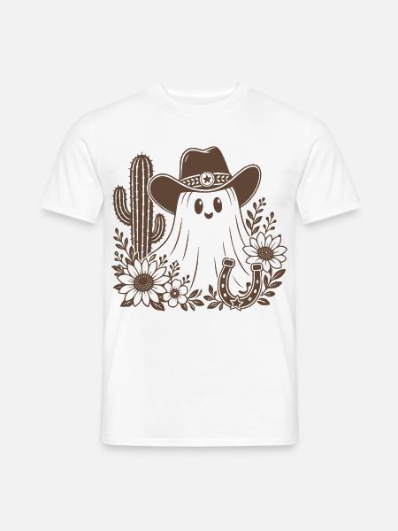 Cowboy Geist - Männer T-Shirt - Weiß