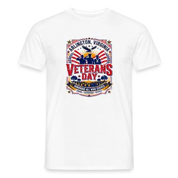 Arlington Virginia Veterans Day Honoring All Who - Männer T-Shirt - Weiß - Vorne - AI Model Male 178 dark (178cm)