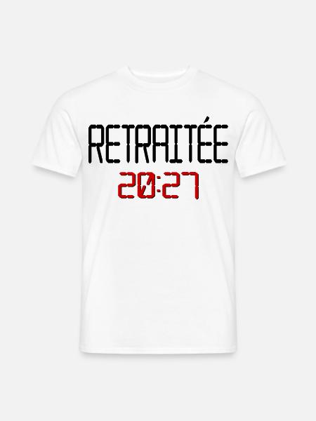 Französischer Rentner 2027, Frankreich - Männer T-Shirt - Weiß