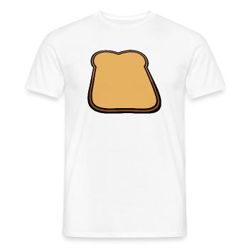 Toastbrot Cartoon Illustration - Männer T-Shirt - Weiß - Vorne - AI Model Male 178 dark (178cm)