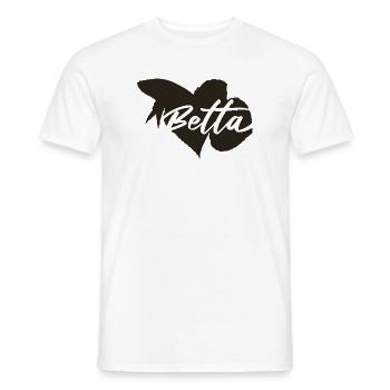 Betta Kampffisch  - Männer T-Shirt - Weiß - Vorne - AI Model Male 178 dark (178cm)