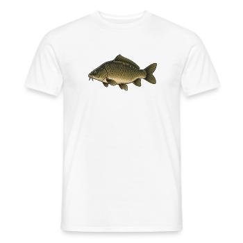 Karpfen Vintage Illustration - Männer T-Shirt - Weiß - Vorne - AI Model Male 178 dark (178cm)