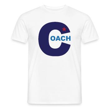 Trainer - Männer T-Shirt - Weiß - Vorne - AI Model Male 178 dark (178cm)