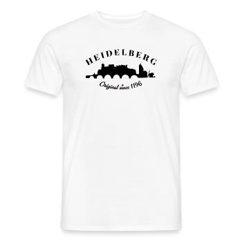 Heidelberg Retro Design - Männer T-Shirt - Weiß - Vorne - AI Model Male 178 dark (178cm)