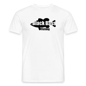 Black bass fishing - Männer T-Shirt - Weiß - Vorne - AI Model Male 178 dark (178cm)