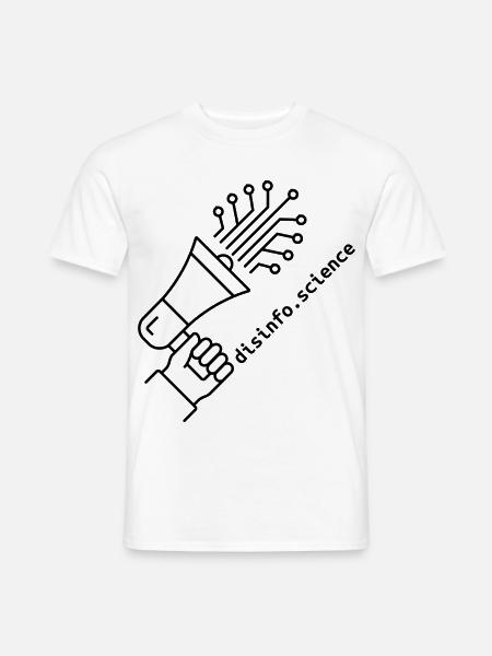 Disinfo Science – Think Critically - Männer T-Shirt - Weiß