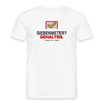 Siebenmeter? Gehalten. - Männer T-Shirt - Weiß - Vorne - AI Model Male 178 dark (178cm)