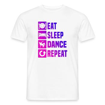 Geschenkidee für den Hip-Hop-Tänzer mit Breakdance - Männer T-Shirt - Weiß - Vorne - AI Model Male 178 dark (178cm)