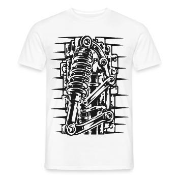 Coilover Diagramm Grafik - Männer T-Shirt - Weiß - Vorne - AI Model Male 178 dark (178cm)