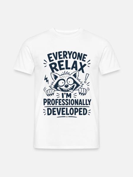 Professionally Developed - Männer T-Shirt - Weiß