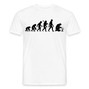 Schweißer Evolution Schweißen Ausbildung - Männer T-Shirt - Weiß - Vorne - AI Model Male 178 dark (178cm)