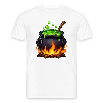 Kessel des Zaubertranks - Männer T-Shirt - Weiß - Vorne - AI Model Male 178 dark (178cm)