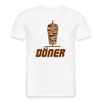 Döner Spieß Illustration - Männer T-Shirt - Weiß - Vorne - AI Model Male 178 dark (178cm)