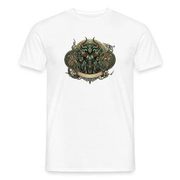 Keltischer arkaner Krieger - Männer T-Shirt - Weiß - Vorne - AI Model Male 178 dark (178cm)