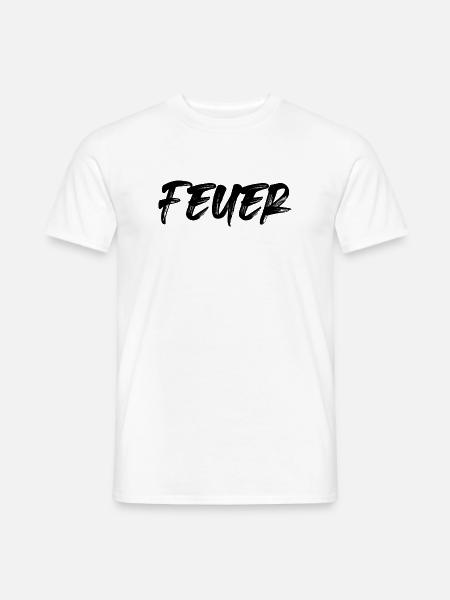 Feuer - Männer T-Shirt - Weiß