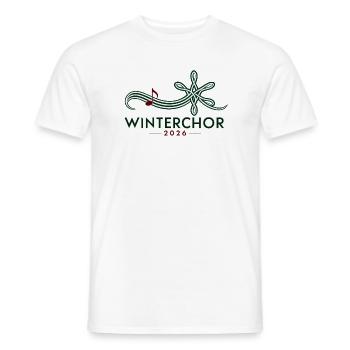 Winterchor 2026 - Männer T-Shirt - Weiß - Vorne - AI Model Male 178 dark (178cm)