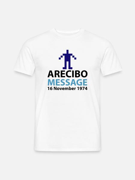 Pixel Avatar Nachricht Logo Arecibo - Männer T-Shirt - Weiß