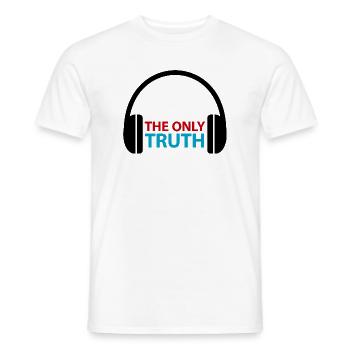 The Only Truth Bold Duo-Tone - Männer T-Shirt - Weiß - Vorne - AI Model Male 178 dark (178cm)