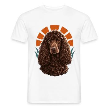 Irish Water Spaniel - Männer T-Shirt - Weiß - Vorne - AI Model Male 178 dark (178cm)