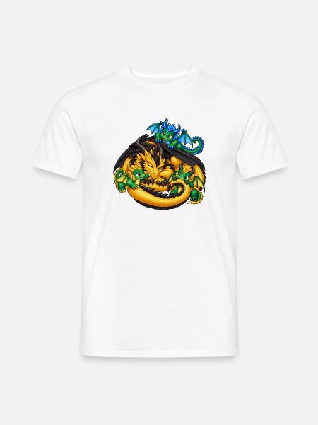 Drachenpapa – Papa braucht eine Pause - Männer T-Shirt - Weiß